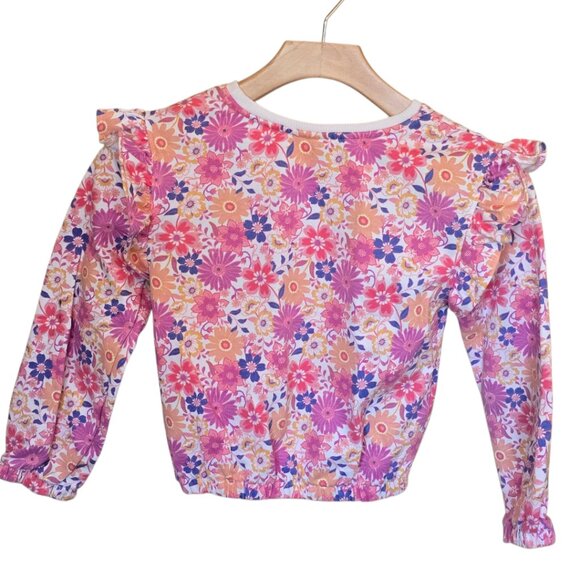 Girl's TOMMY BAHAMA Floral Sweatshirt  sz 7/8 - Picture 3 of 5